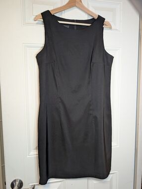 AGB Black Sleeveless Midi Sheath Dress Size 12